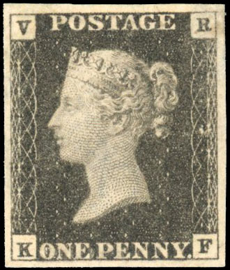 1840 'VR' Official 1d black (KF)