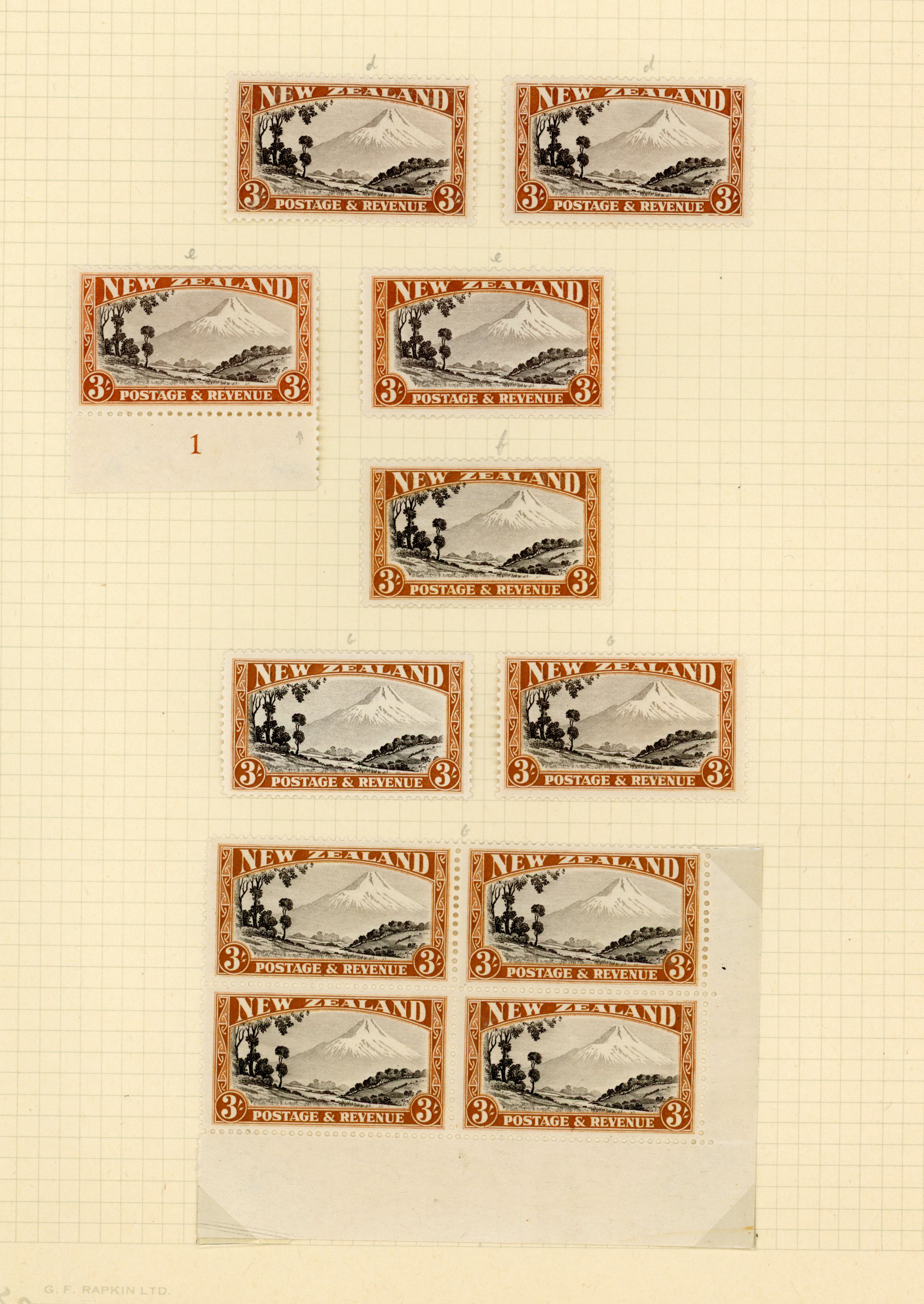 NZ SG 569, 590 collection mint