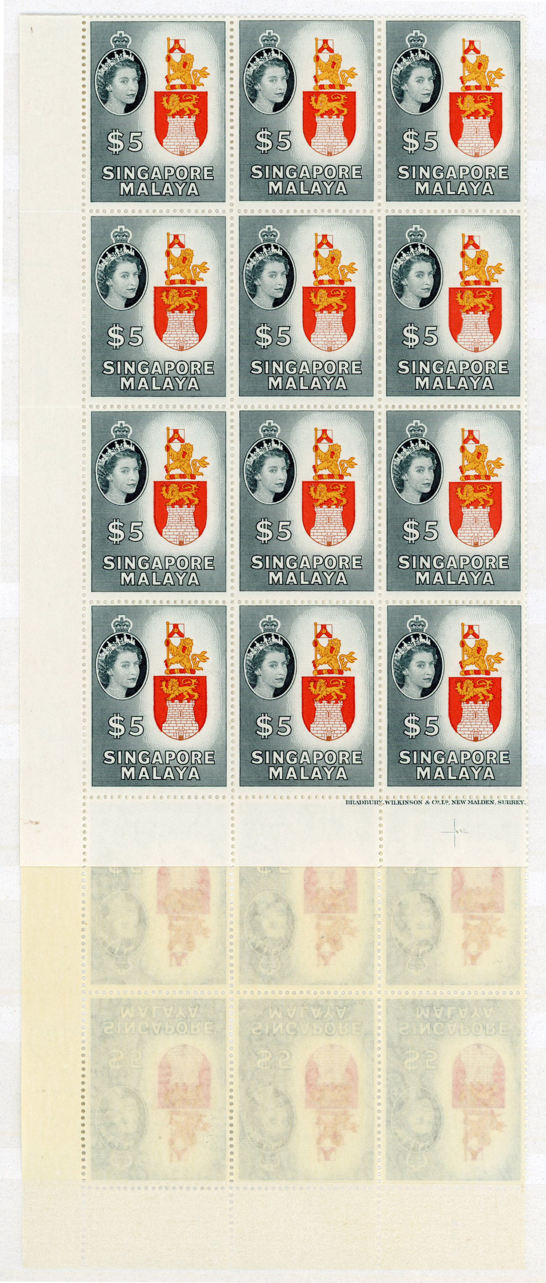 Singapore SG 52 block mint