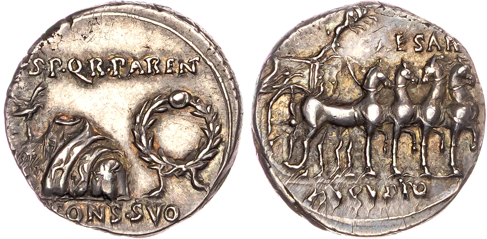 Augustus (27 BC–AD 14) AR Denarius, uncertain Spanish mint, c. 18 BC, 3.87g.