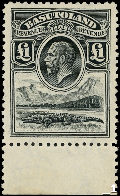 Basutoland KG V £1 Revenue...