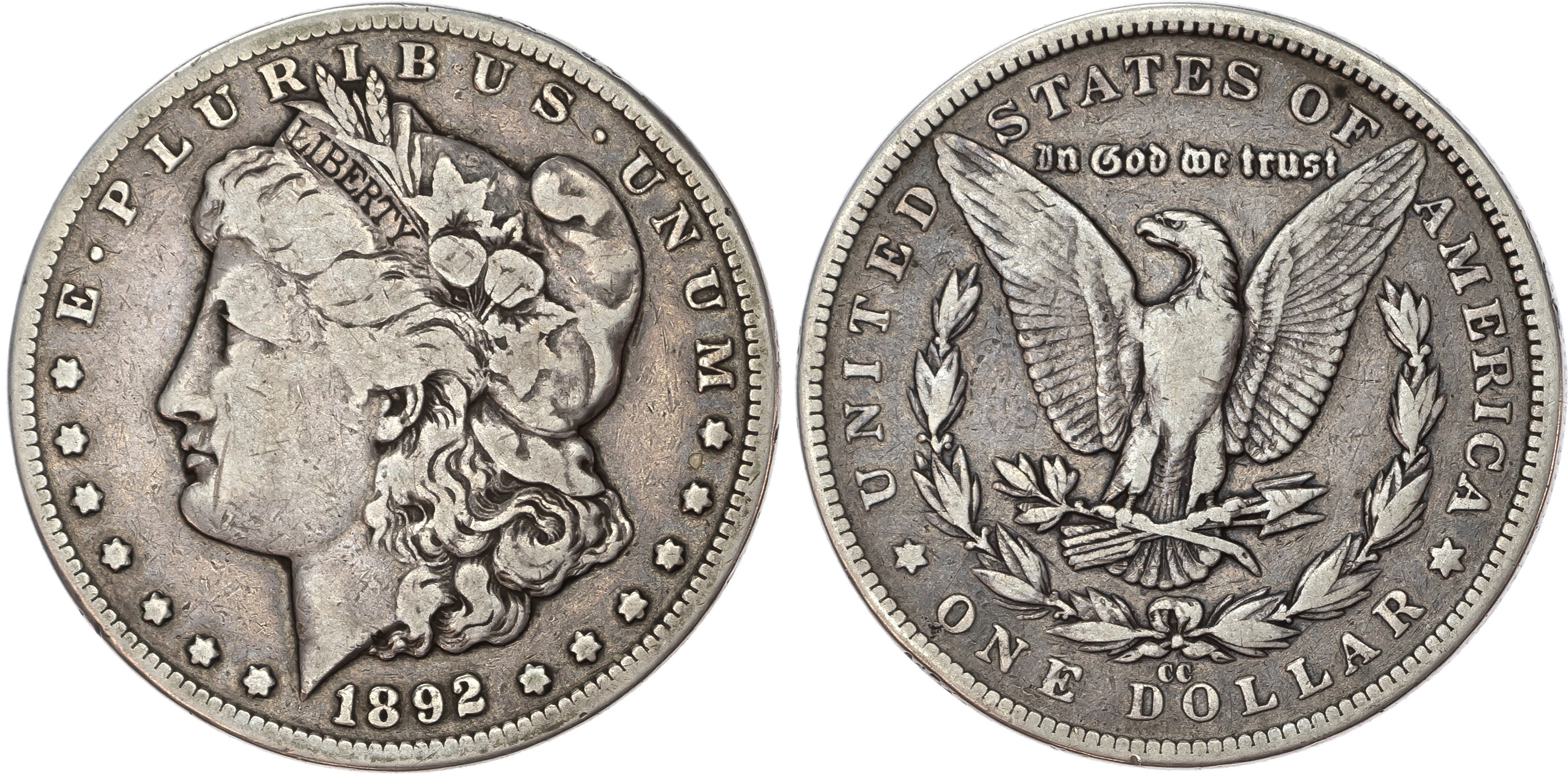 USA, silver Morgan Dollar, 1892, Carson City