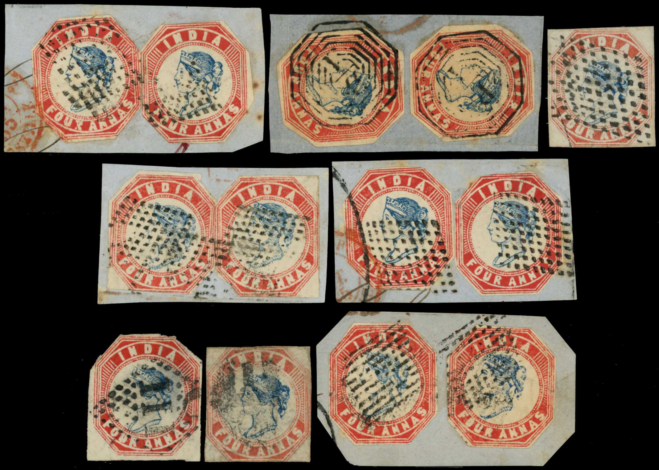 1854-55 4a 4th printing (Head Die III, Frame...