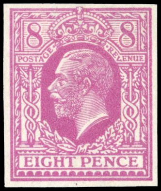 GB SG 390 1912 8d Eve's Pillar trial