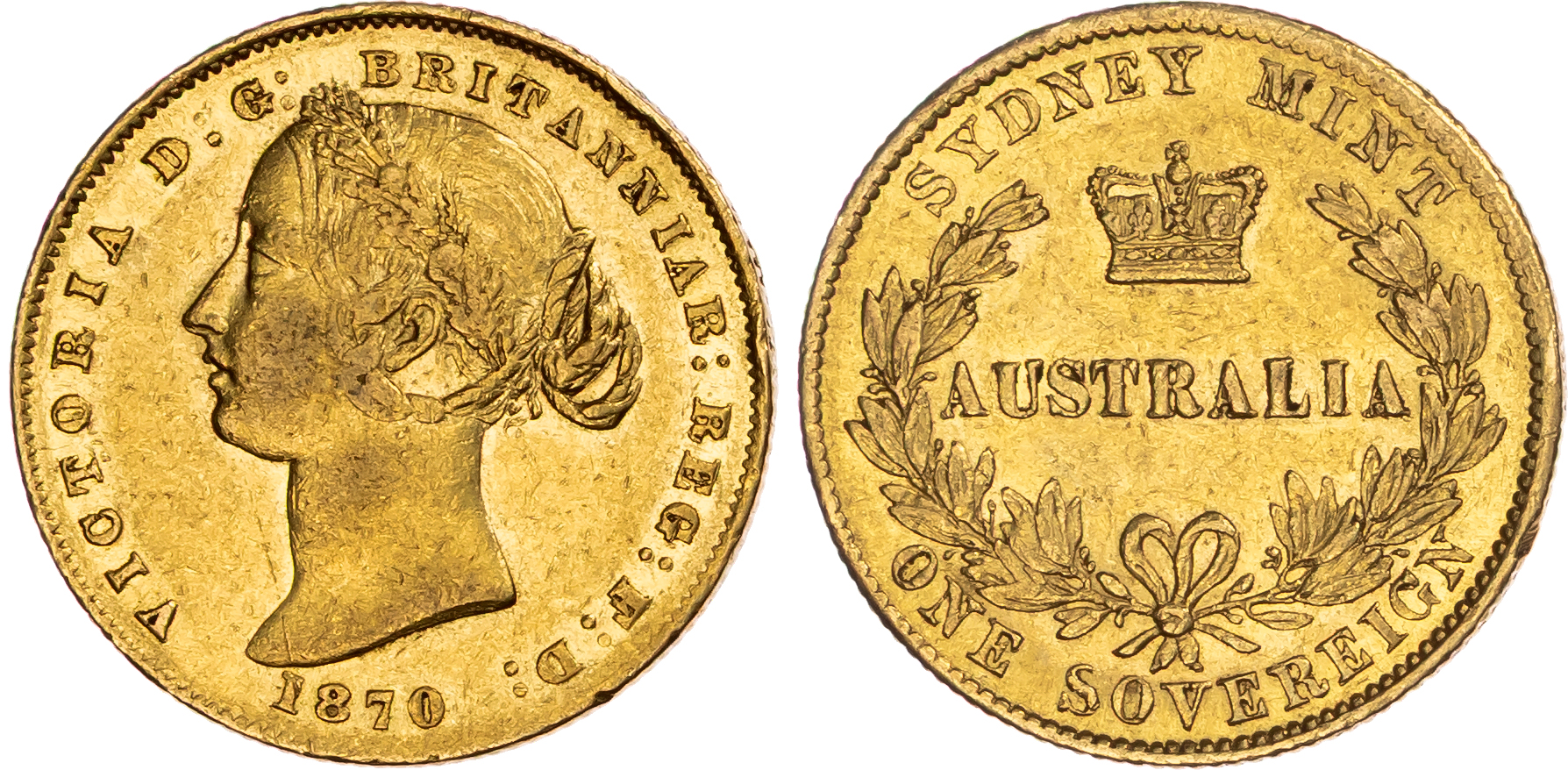 Australia, Victoria (1837‑1901), gold Sovereign, 1870