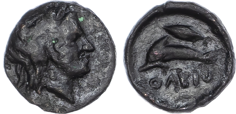 Skythia, Olbia Æ 11mm. Circa 350-300 BC.