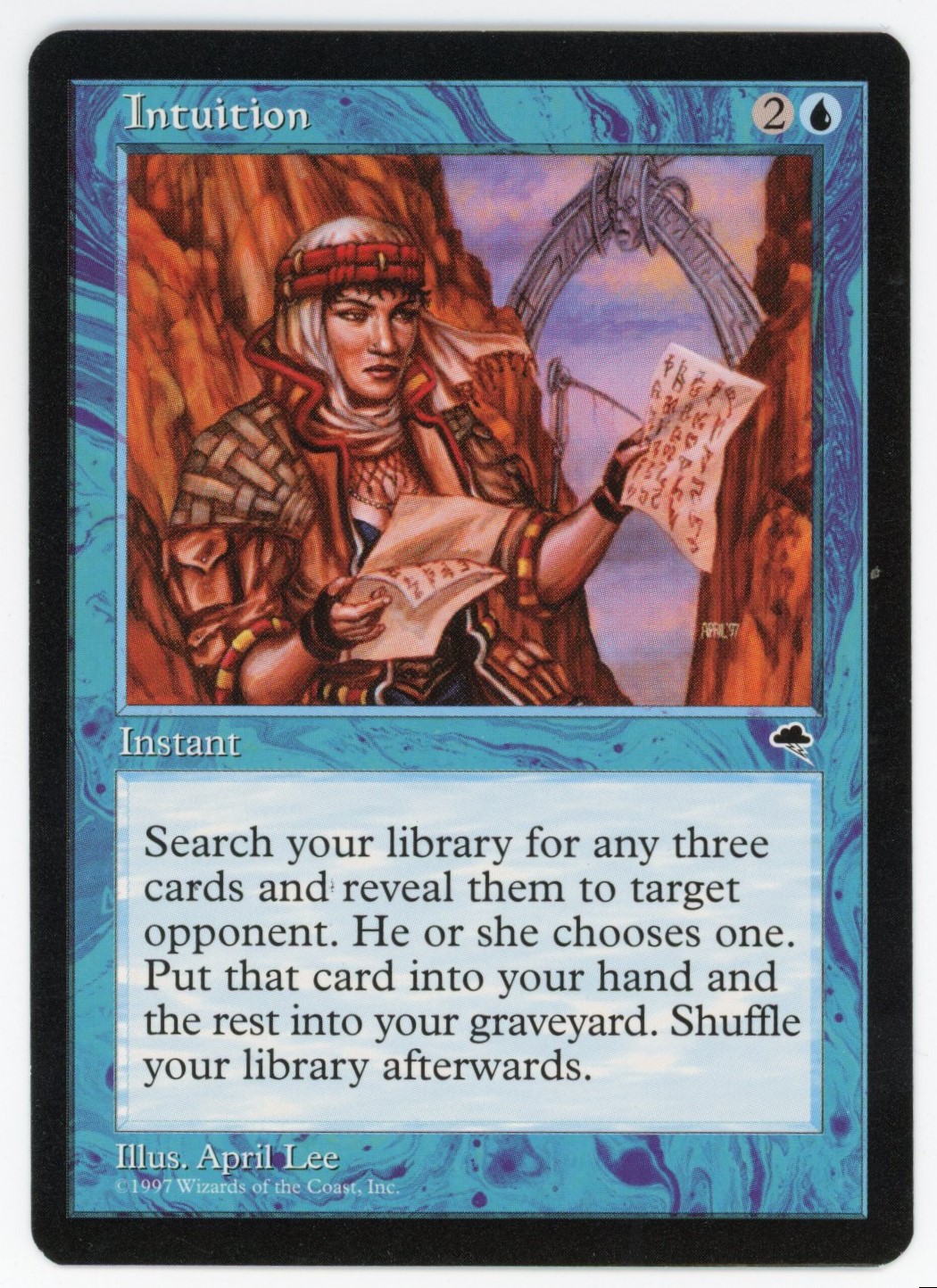 Magic The: Gathering  - Intuition   - Tempest  - Near Mint