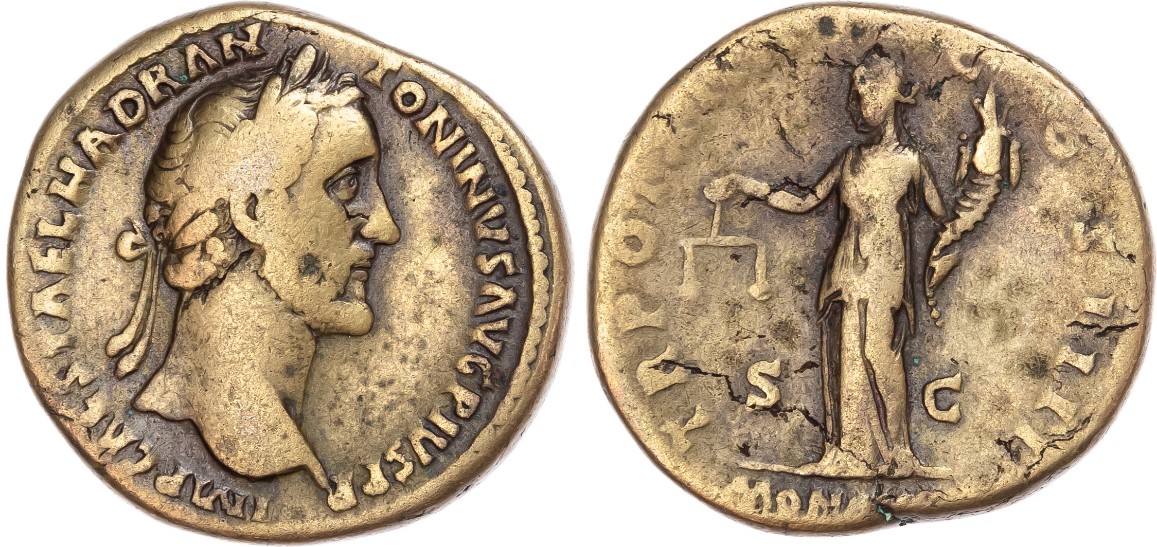 Antoninus Pius (AD 138-161) AE Sestertius, Rome, AD 150-151, 23.12g. 