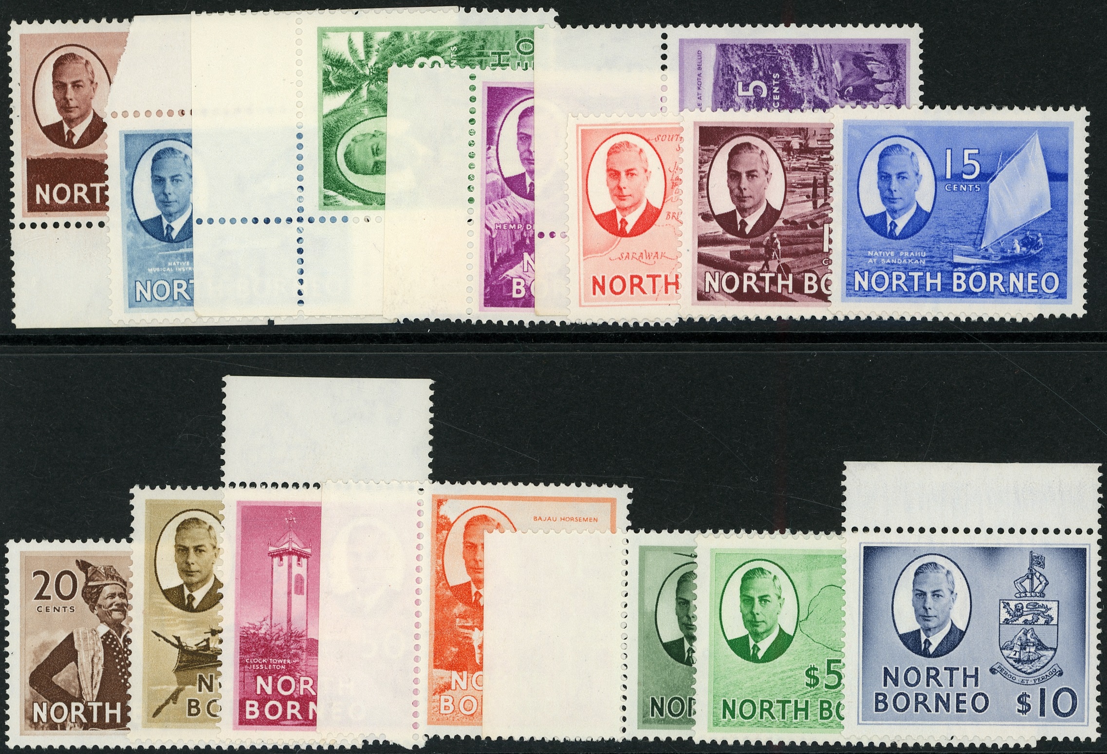 North Borneo SG 356-66, 367-70...