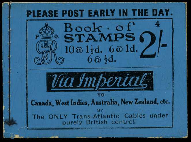 1924 (April) 2/- booklet (#4), fine apart...