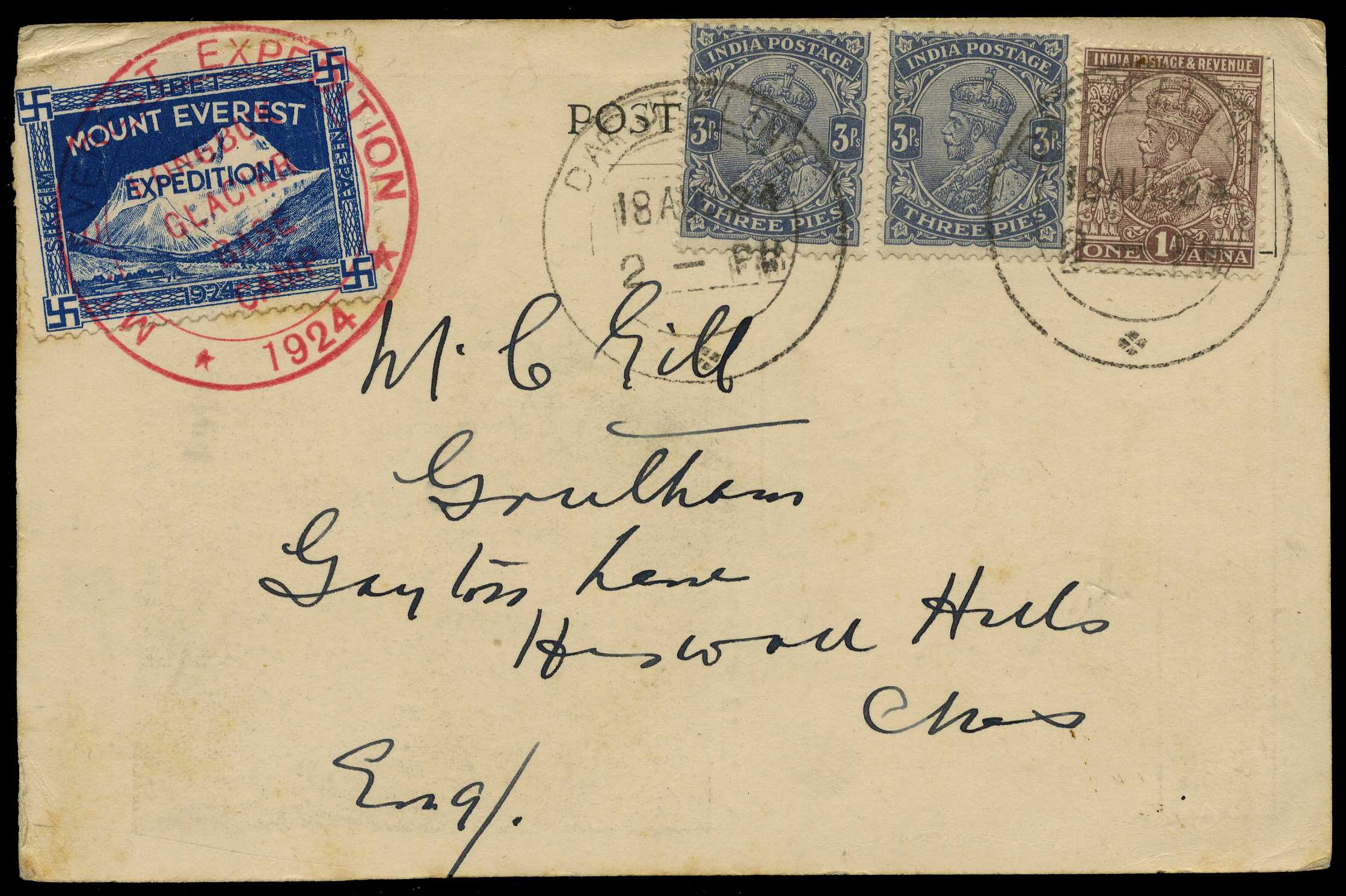 1924 Mount Everest Expedition printed...