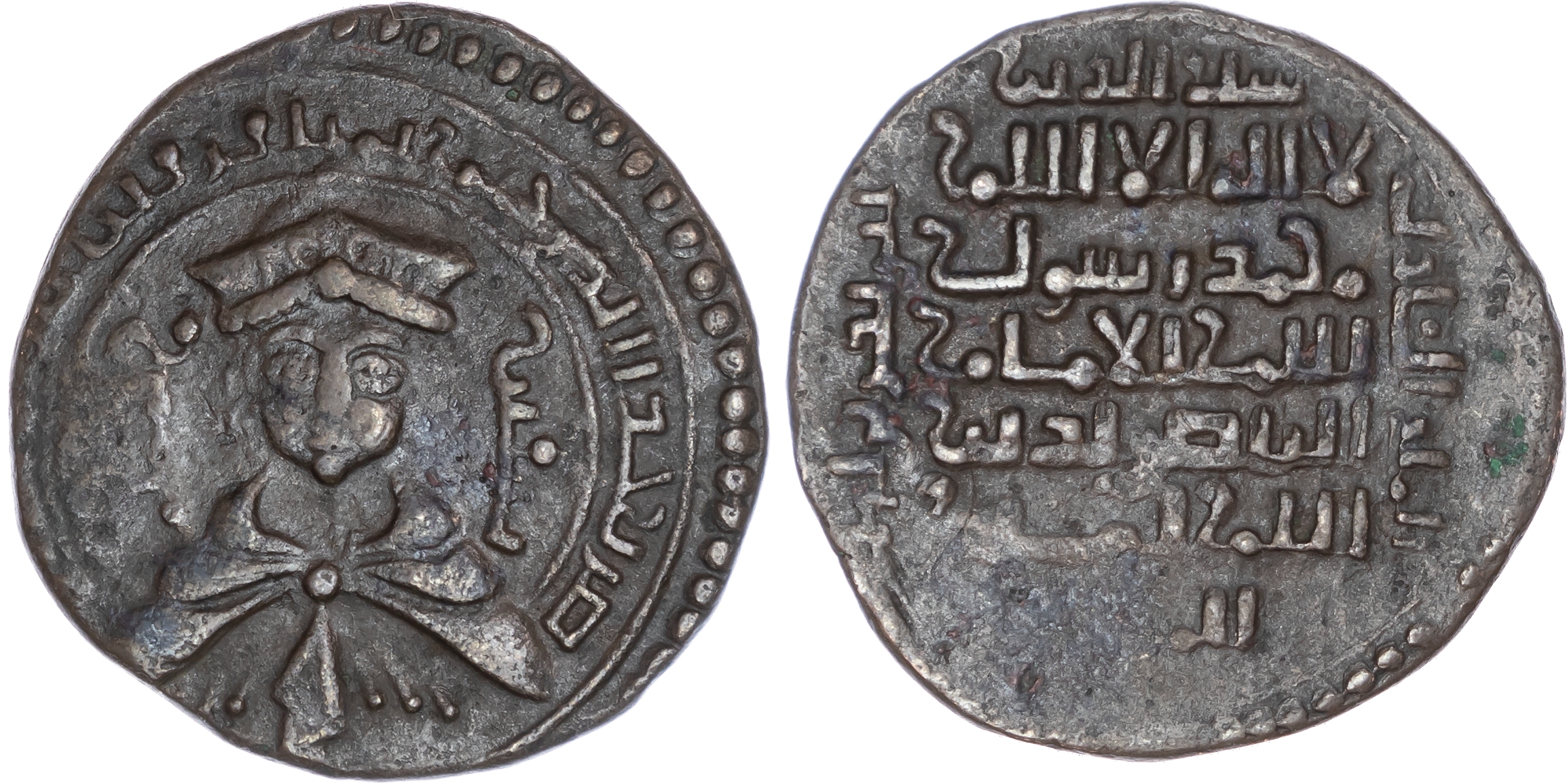 Ayyubid, Mayyafariqin & Jabal Sinjar, al‑’Adil I Sayf al‑Din Ahmad (AH 589‑596 / 1193‑1200 AD), bronze Dirham