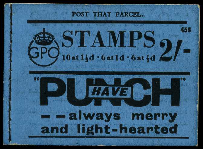 1939 (April) 2/- booklet (#456), ½d pane...