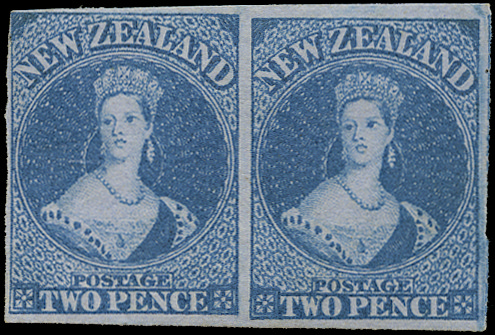 New Zealand SG 5 2d mint pair 
