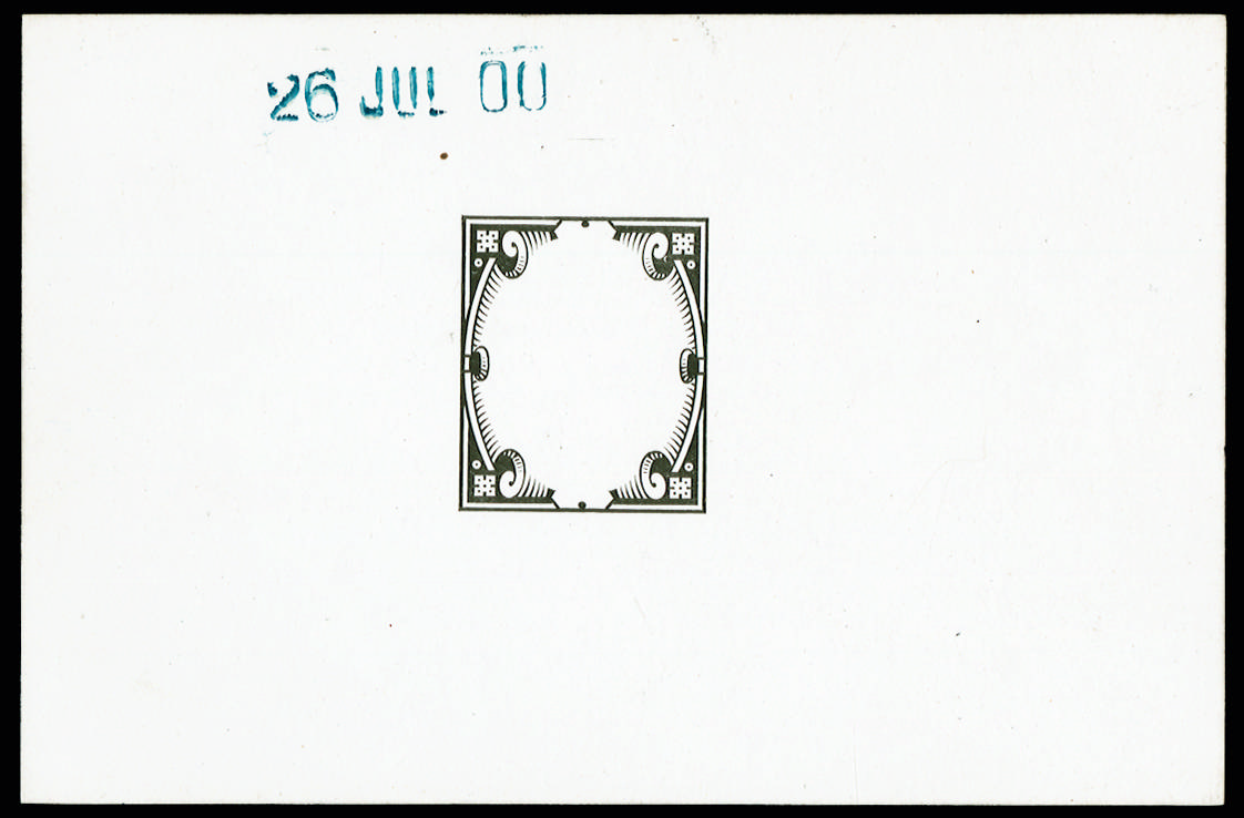 GB SG 214 1900 1s Die proof of frame