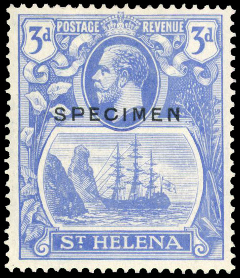 St Helena SG 101as Broken Mast Specimen