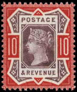 1890 10d dull purple & deep dull carmine....