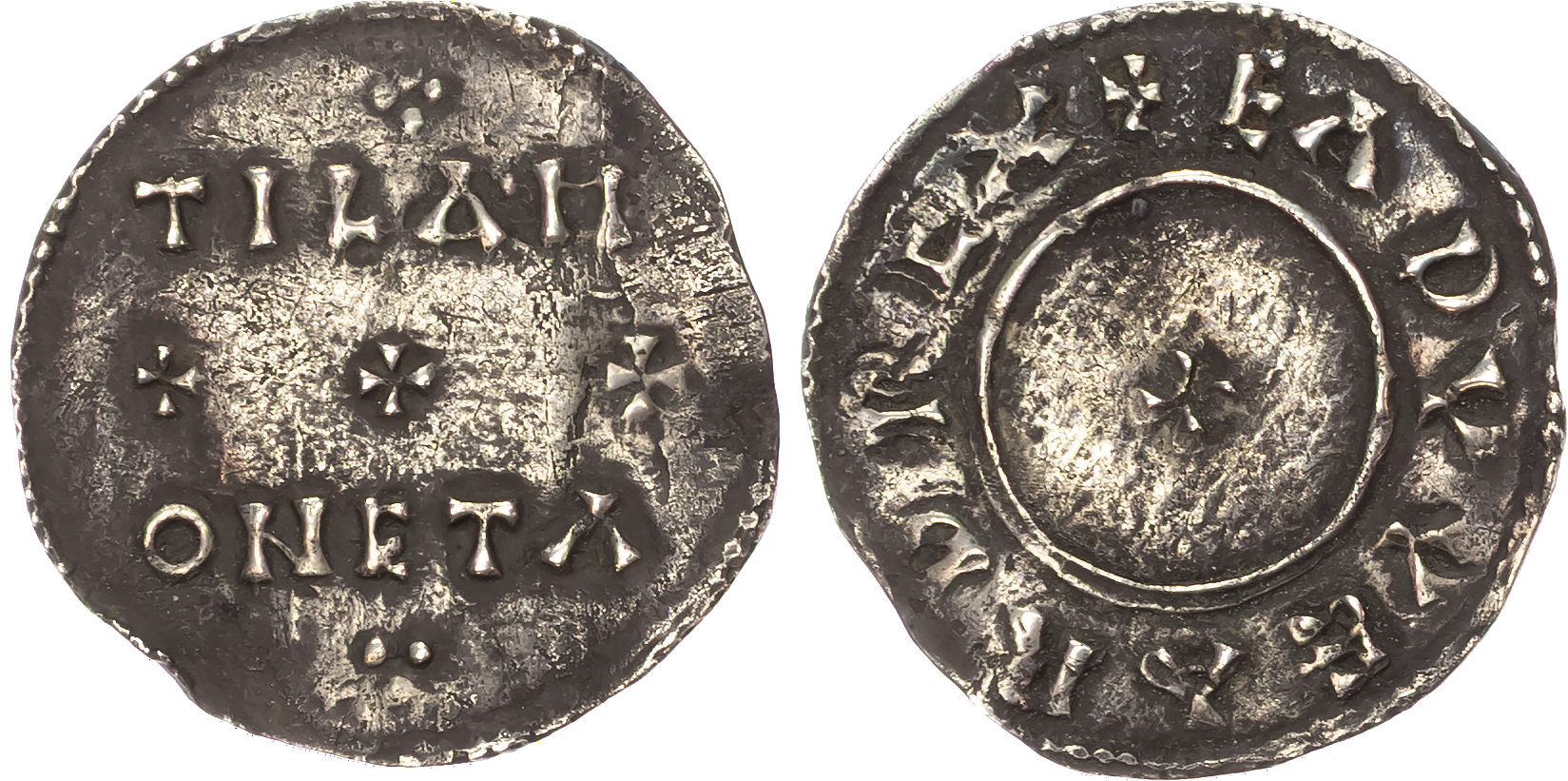 Edward the Elder (899-924) Penny, Two Line type, moneyer TILA.