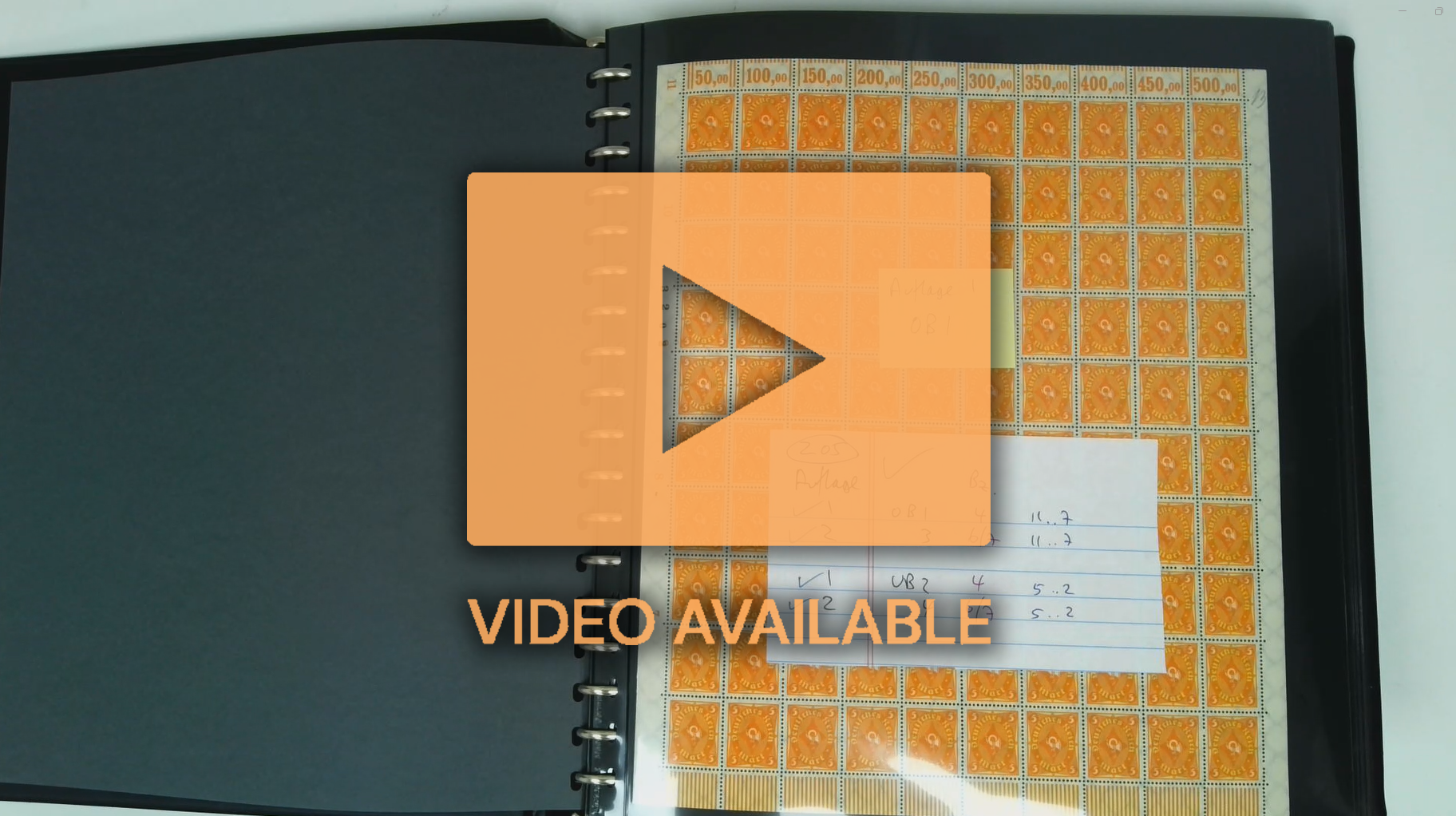 Germany 1922 Posthorn complete aheets