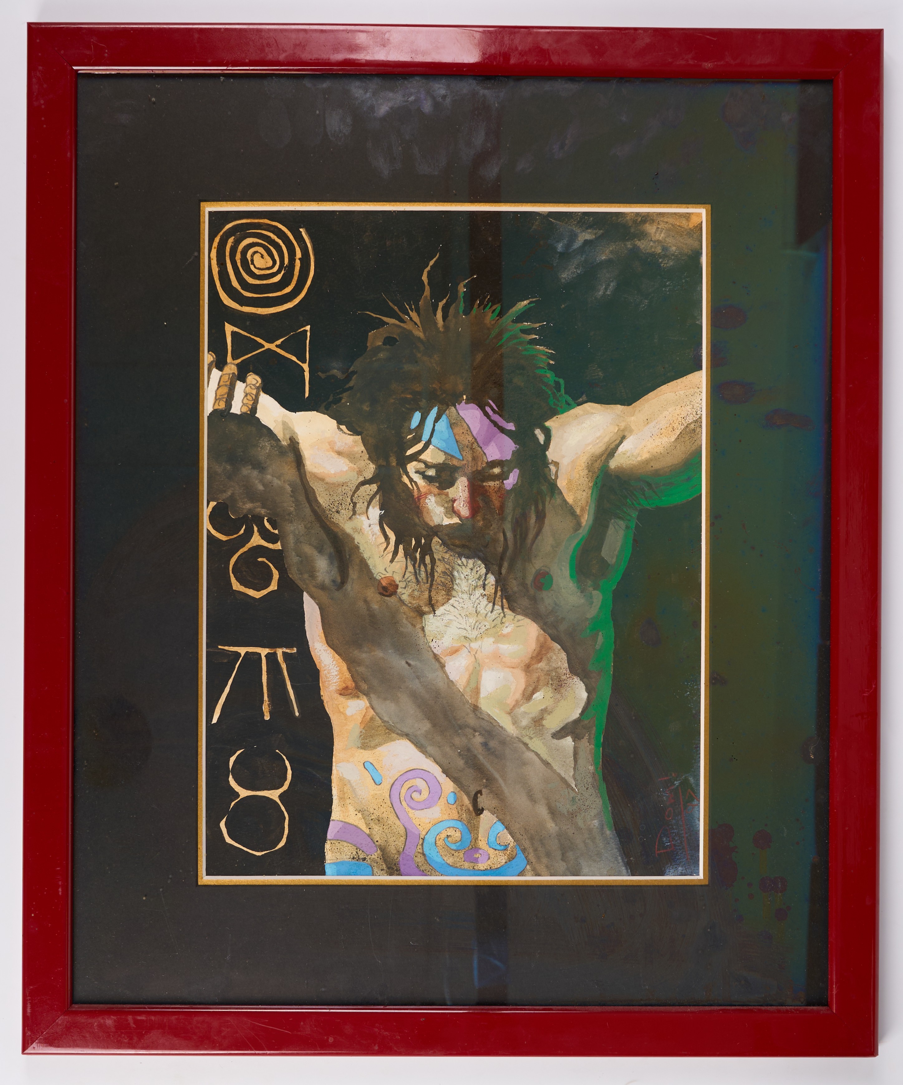 Dom Reardon Original Artwork of 2000 AD of Sláine Framed (1997)