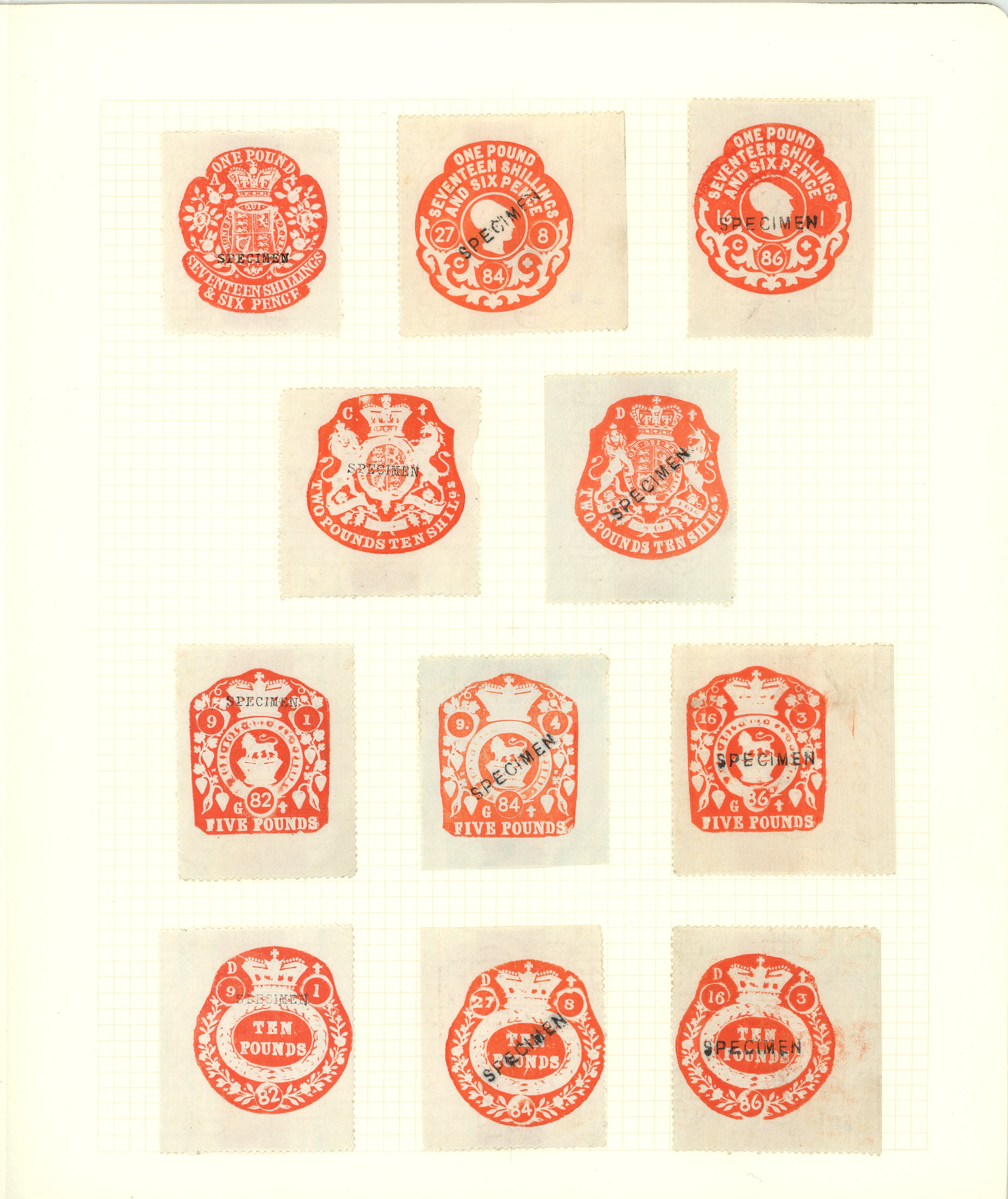 GB Embossed Adhesives SPECIMEN set in red