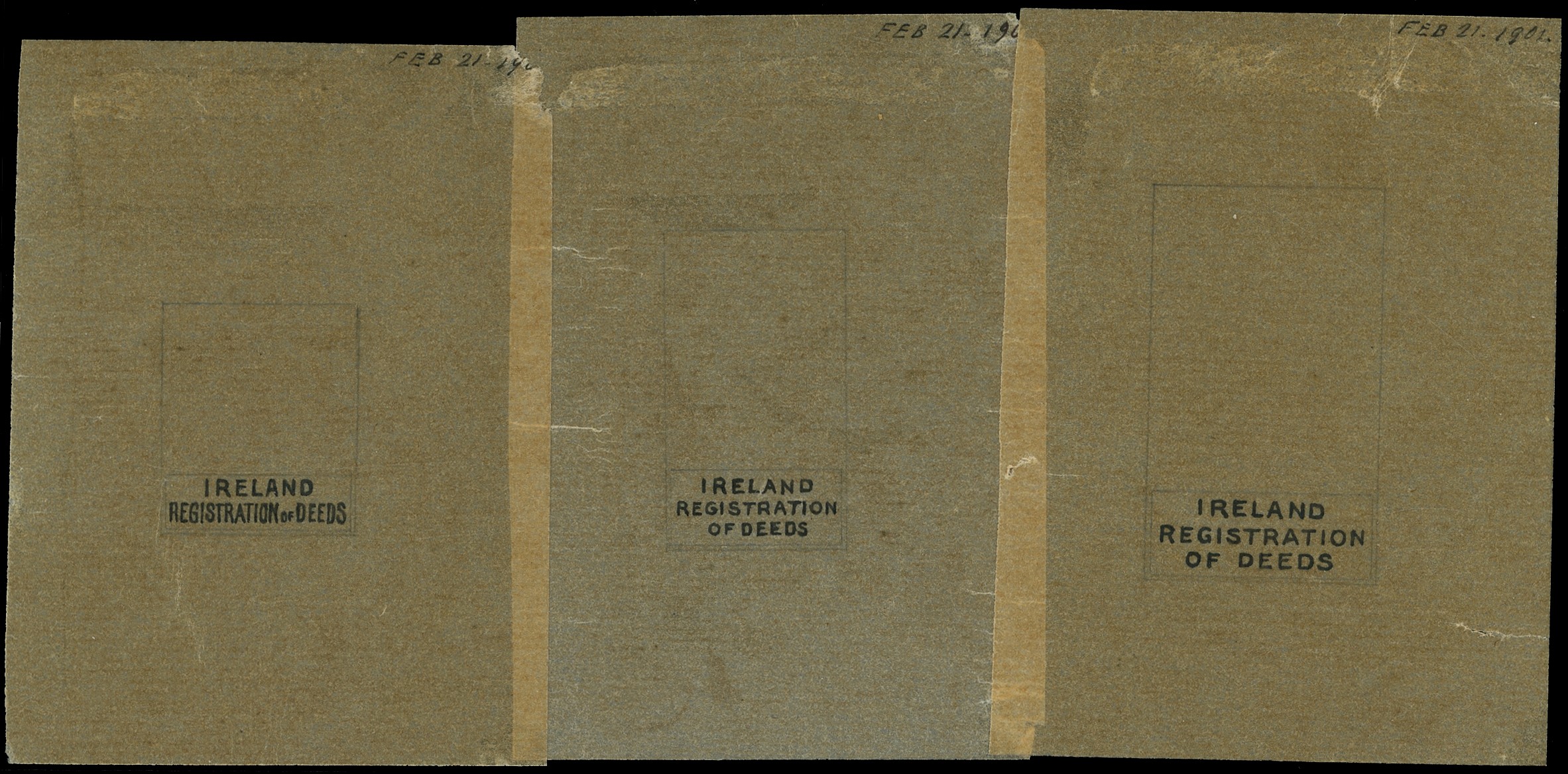 Registration of Deeds: 1901 (Feb 21) Set of...
