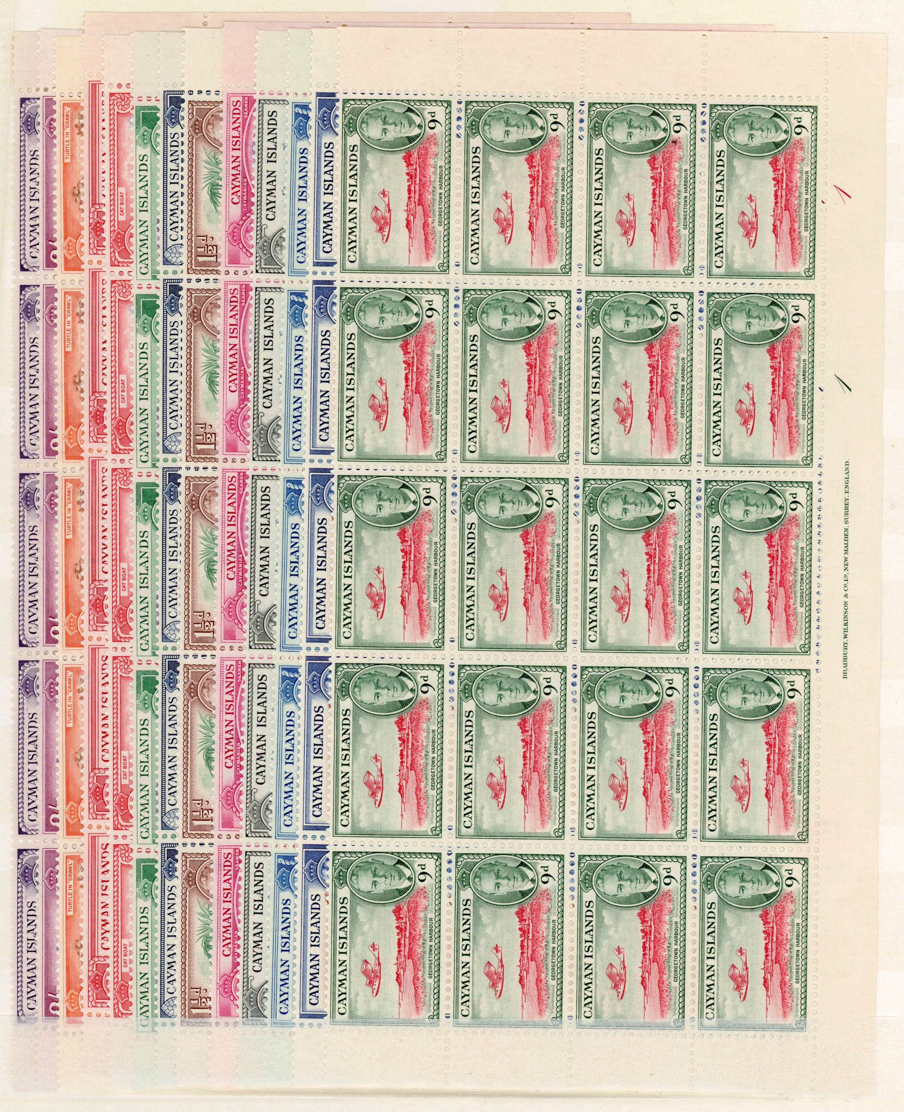 Cayman Islands SG 135-147 blocks mint