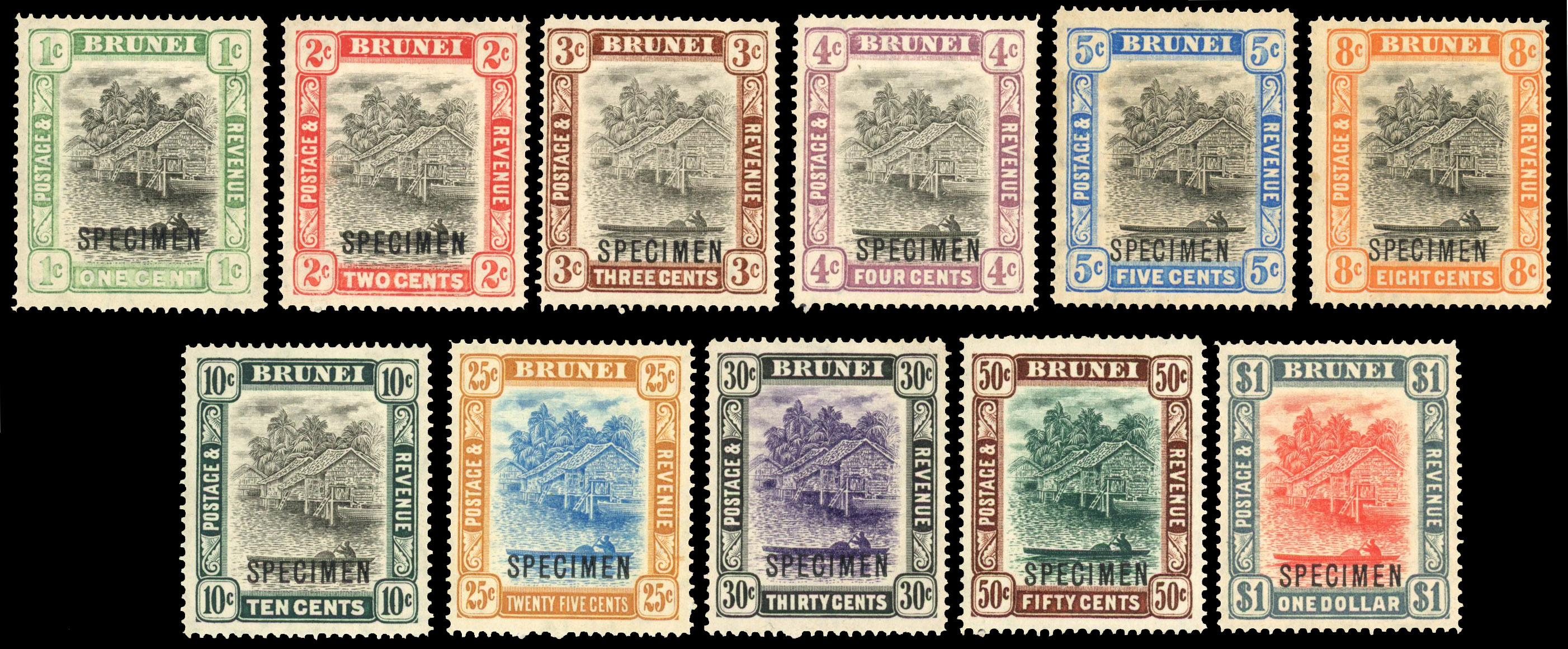 Brunei SG 23s-33s Specimens