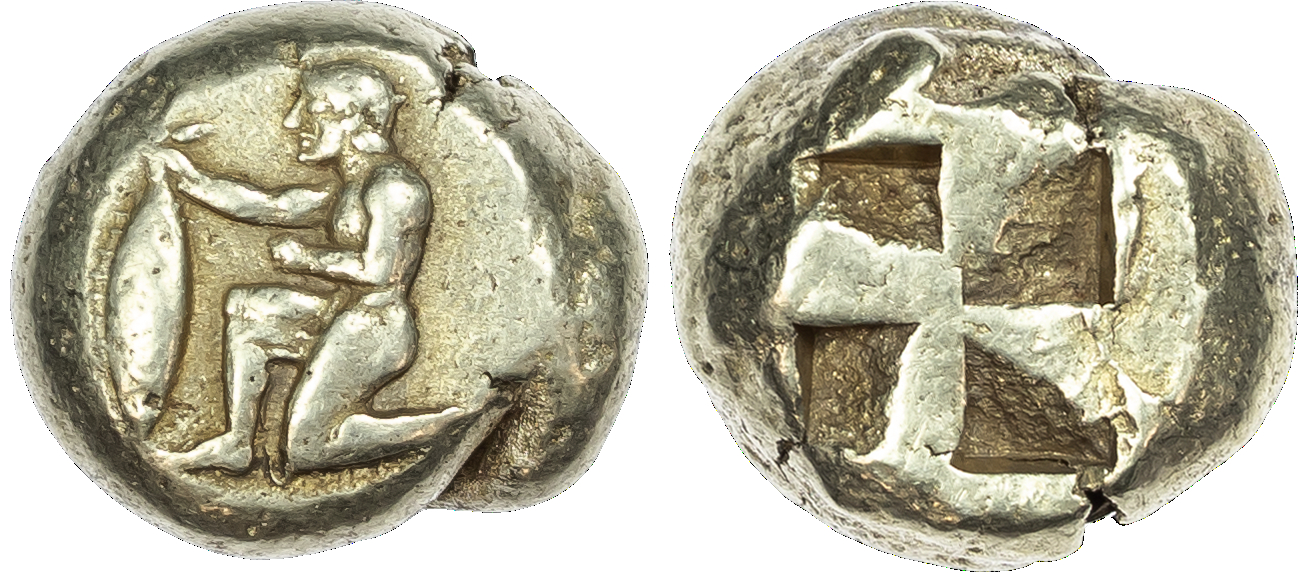 Mysia, Kyzikos (c. 550‑450 BC) EL Stater, 16.11g.