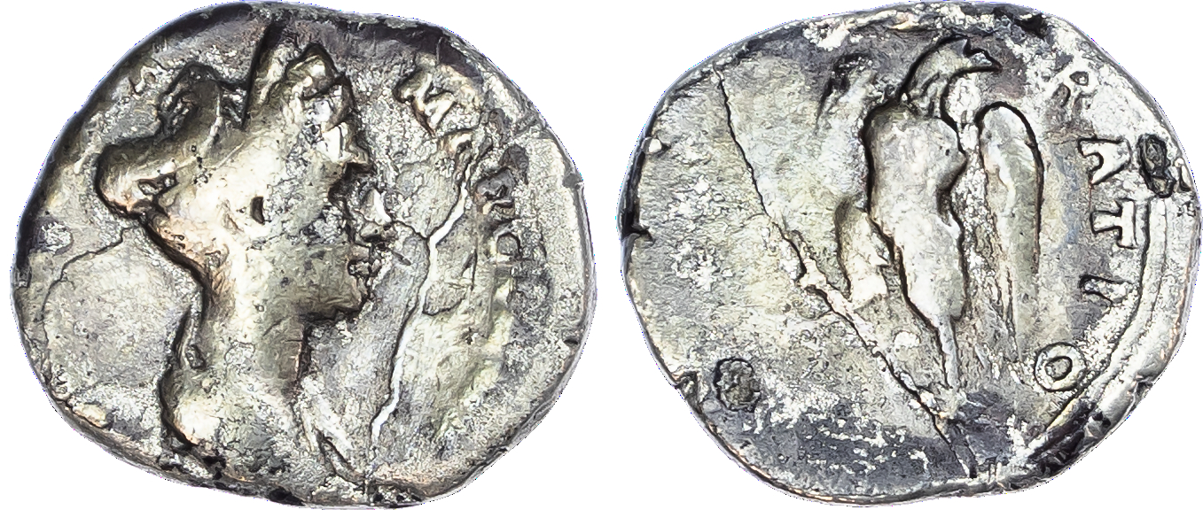 Diva Matidia (niece of Trajan) (Died AD 119) AR Denarius, Consecration issue, Rome, 2.46g.