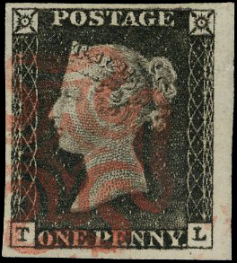 Great Britain SG 3 Plate 1a 