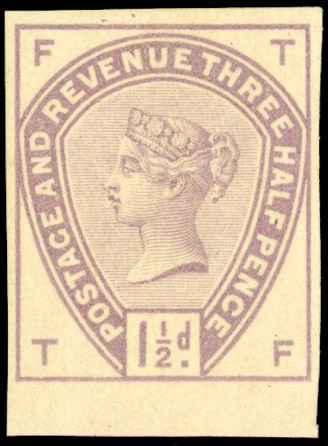 GB SG 188 1884 1½d Colour Trial