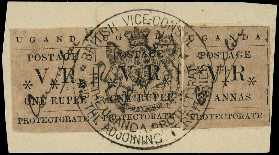 Consular: 1896 Typeset 8a and 1r horizontal...