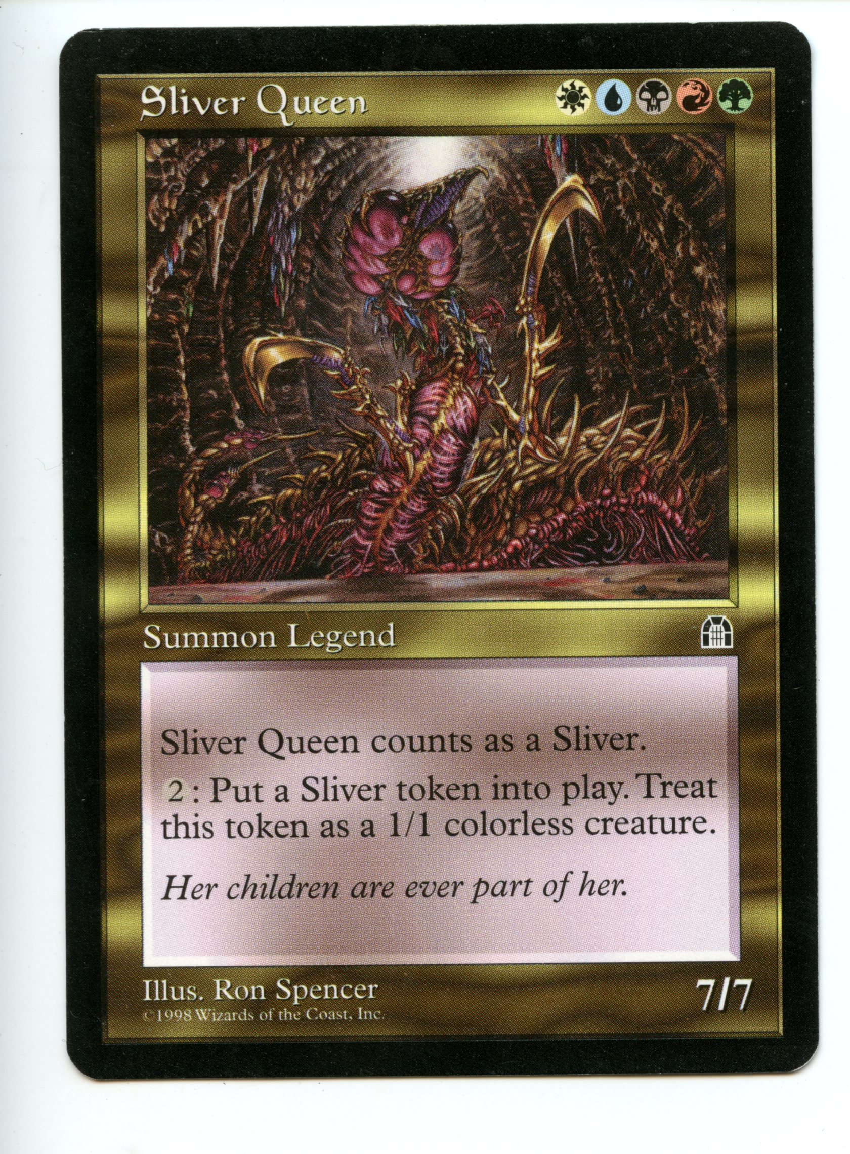 Magic the Gathering - Sliver Queen  - Stronghold - Lightly Played