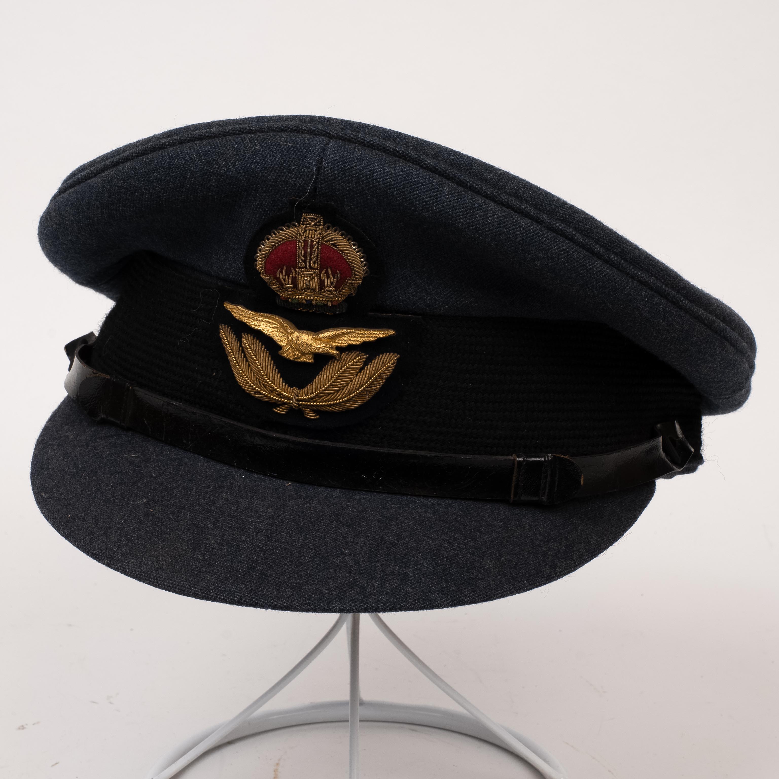 Nine Peaked Caps and Berets, includes RAF, WAAF, Royal Marines 