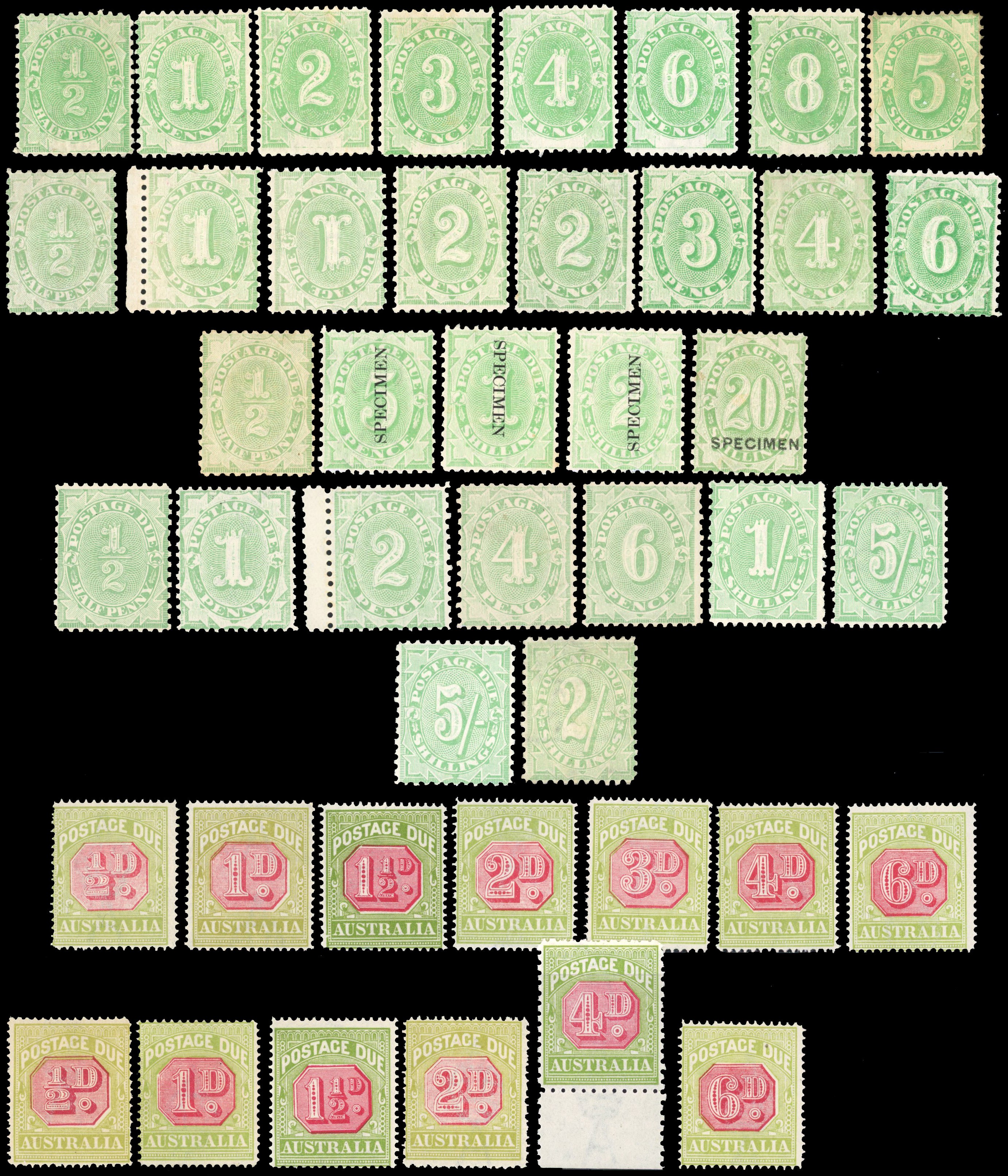 Australia Postage Dues collection mint