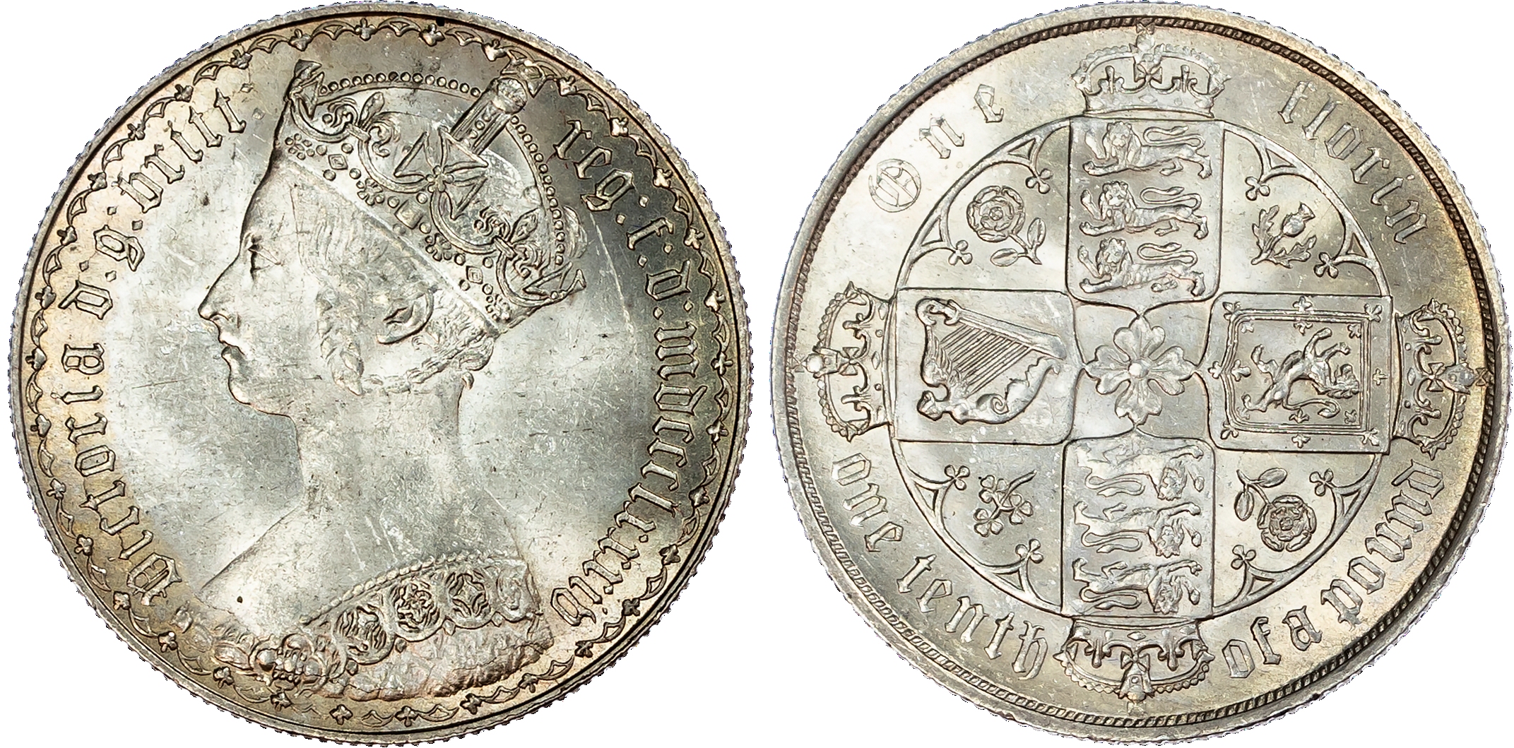 Victoria (1837-1901), Gothic Florin, 1884