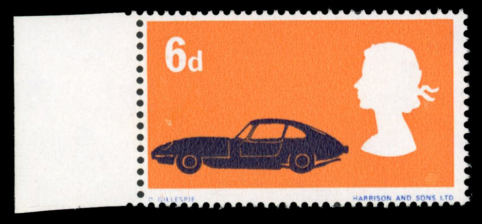 GB 1966 British Technology 6d ordinary, mint unmounted o.g. with red omitted
