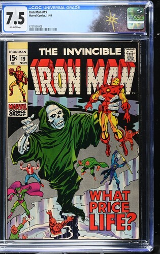 Iron Man#19 CGC 7.5 "What Price Life?" (Marvel Comics, 1969) Off-white pages