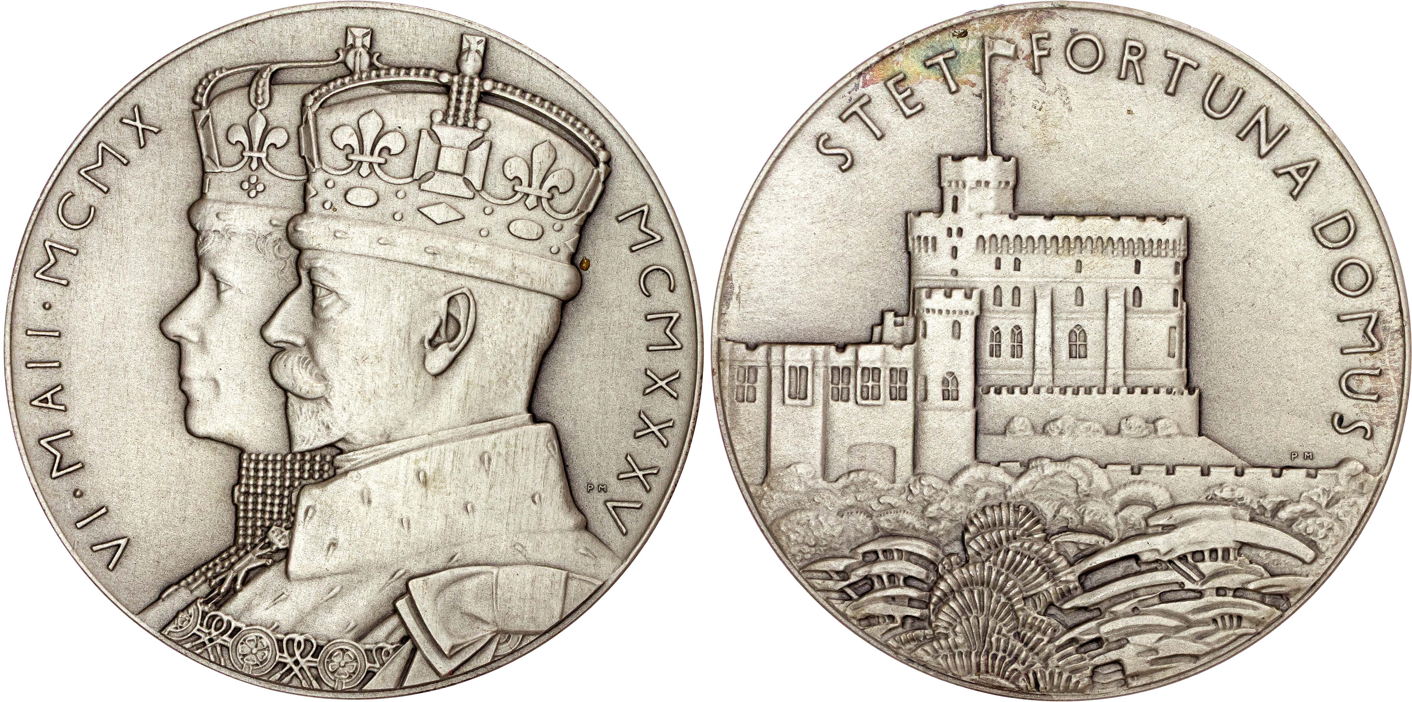 George V 1910-1936. Silver Jubilee 1935 Silver, large sized medal dated 6 May 1935 by Percy Metcalf.