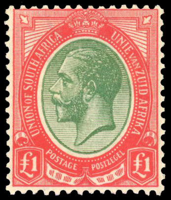 South Africa SG 17 1916 £1 mint