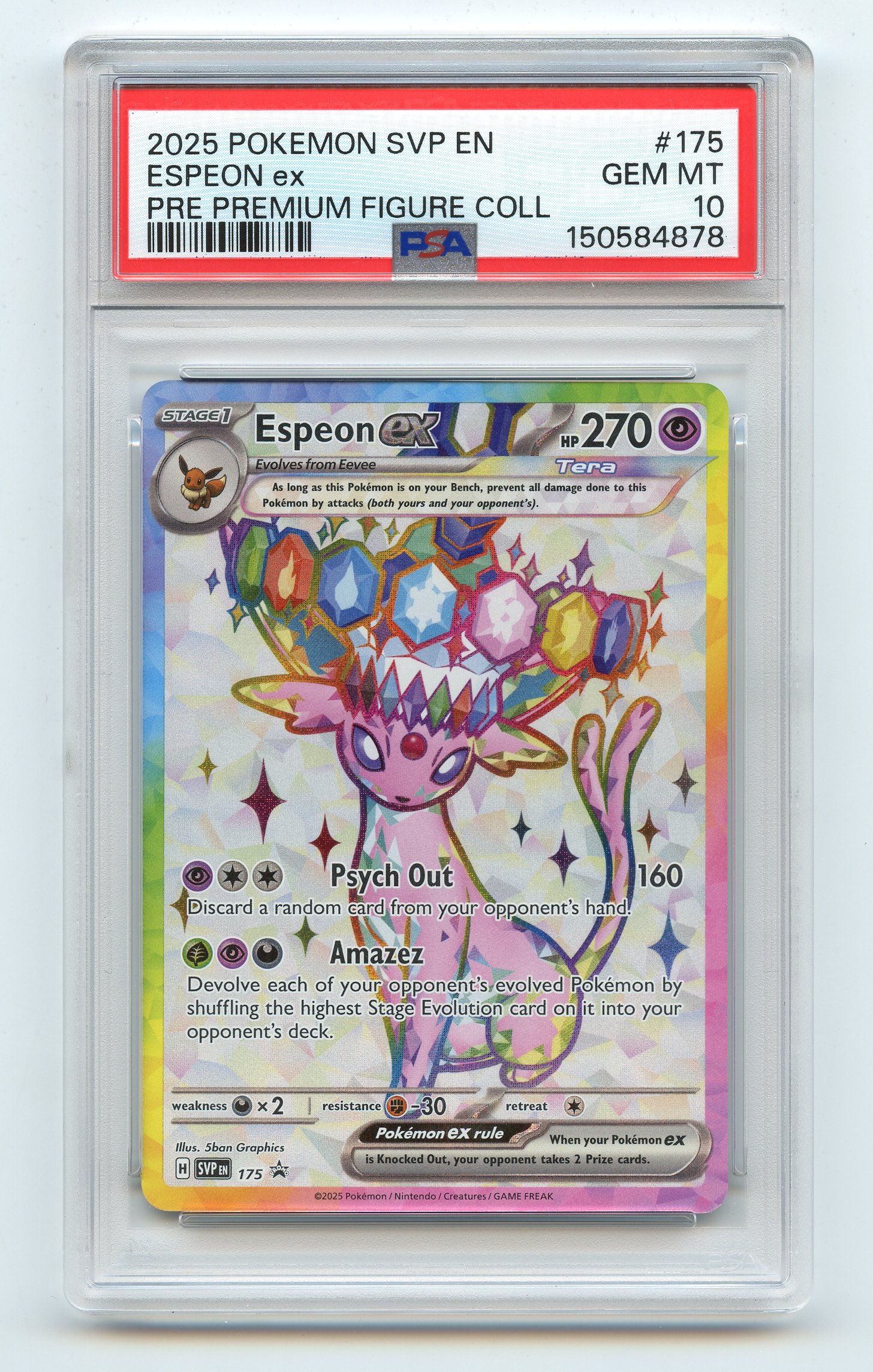 PSA 10 Espeon ex #175 SVP - Premium Figure Collection