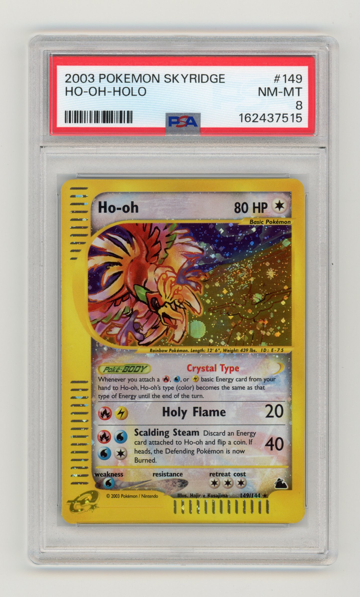 PSA 8 'Crystal' Ho-oh #149 Holo Skyridge