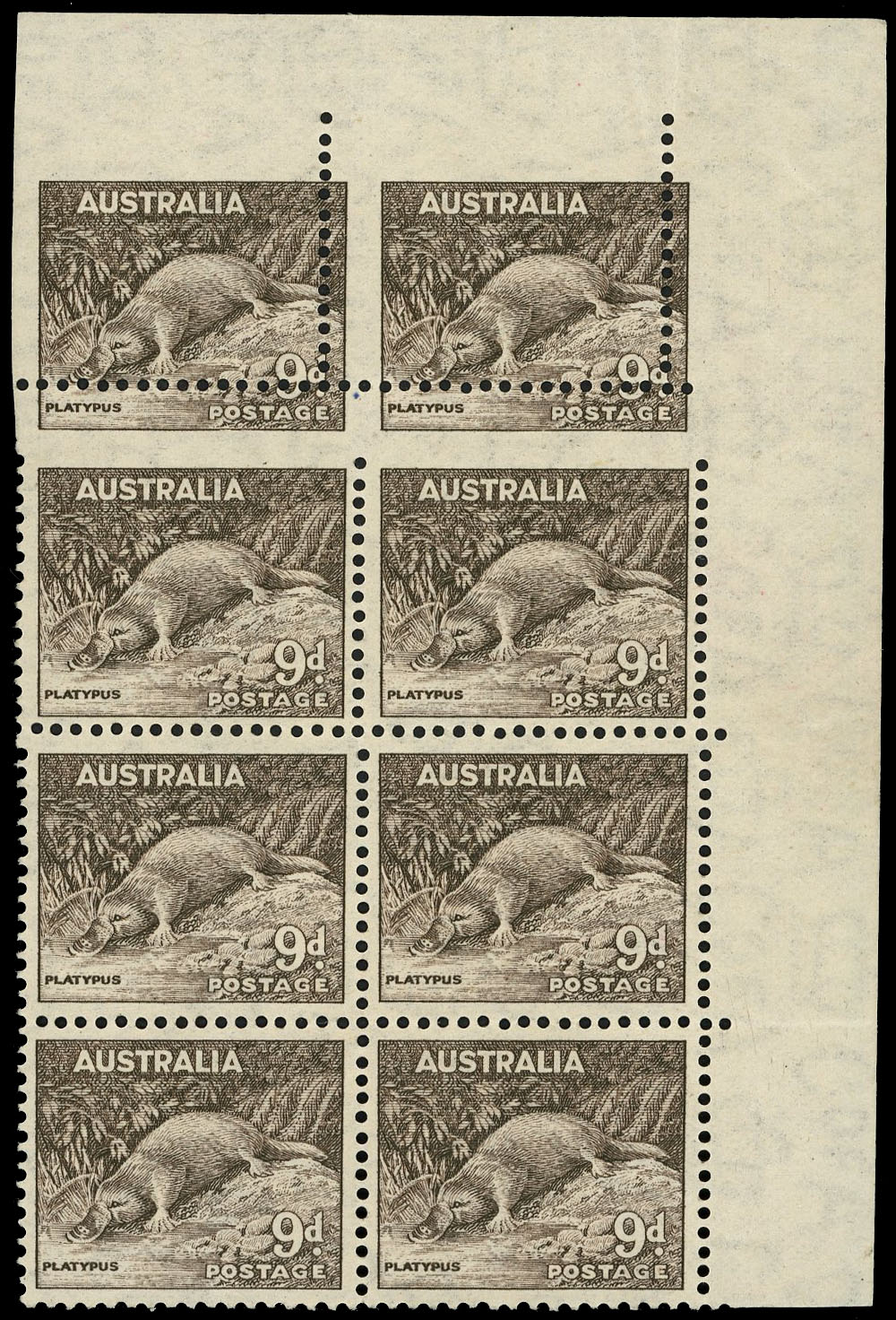 Australia SG 191 var block mint