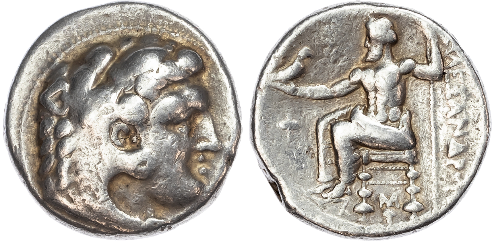 Kingdom of Macedon, Alexander the Great (336-323 BC) AR Tetradrachm, likely posthumous issue, uncertain mint, 17.07g.