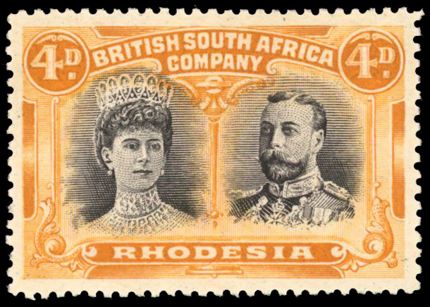 SG 139 4d brown-purple and orange, #2 gash in ear mint