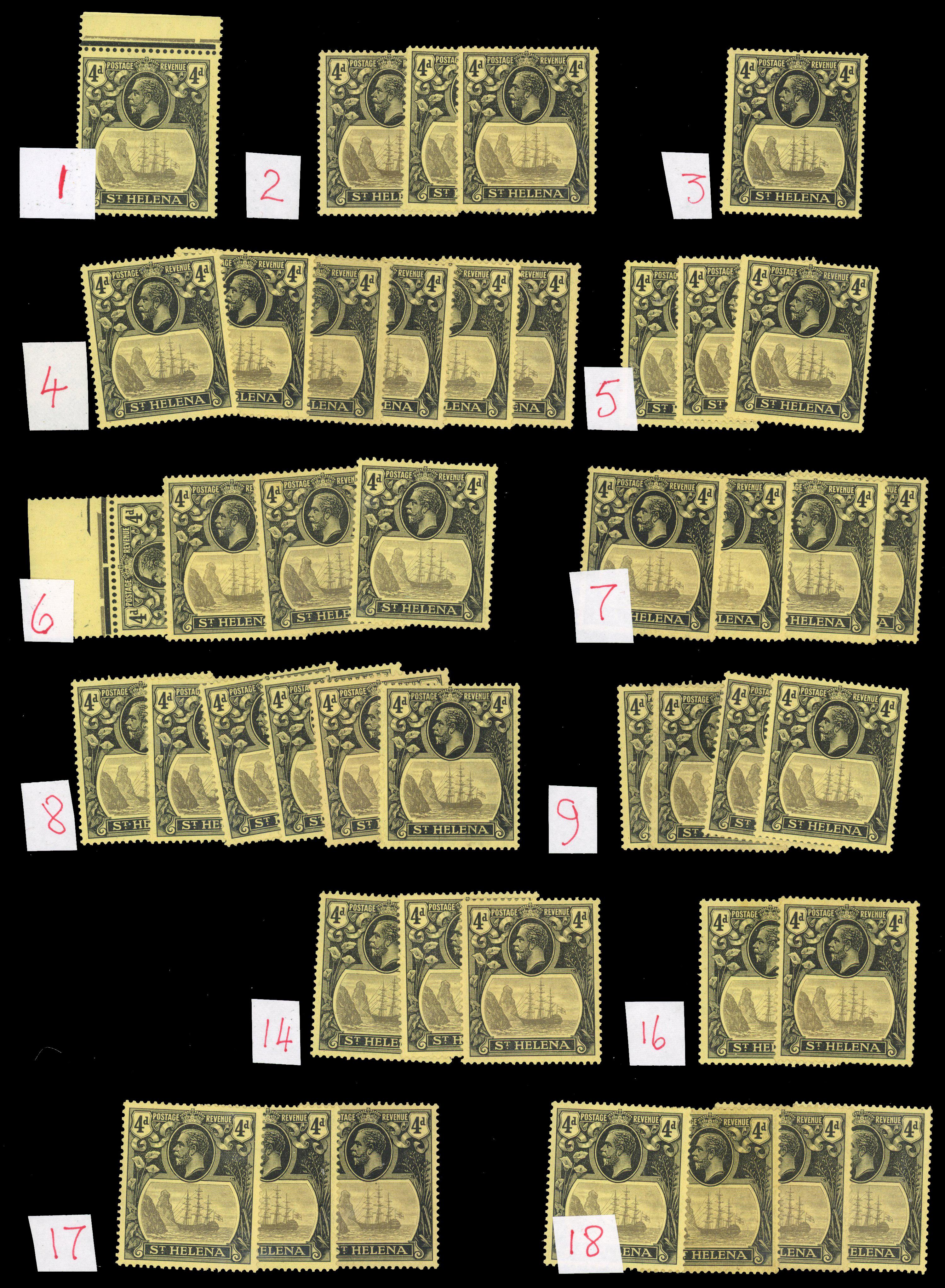 St Helena SG 92 study mint