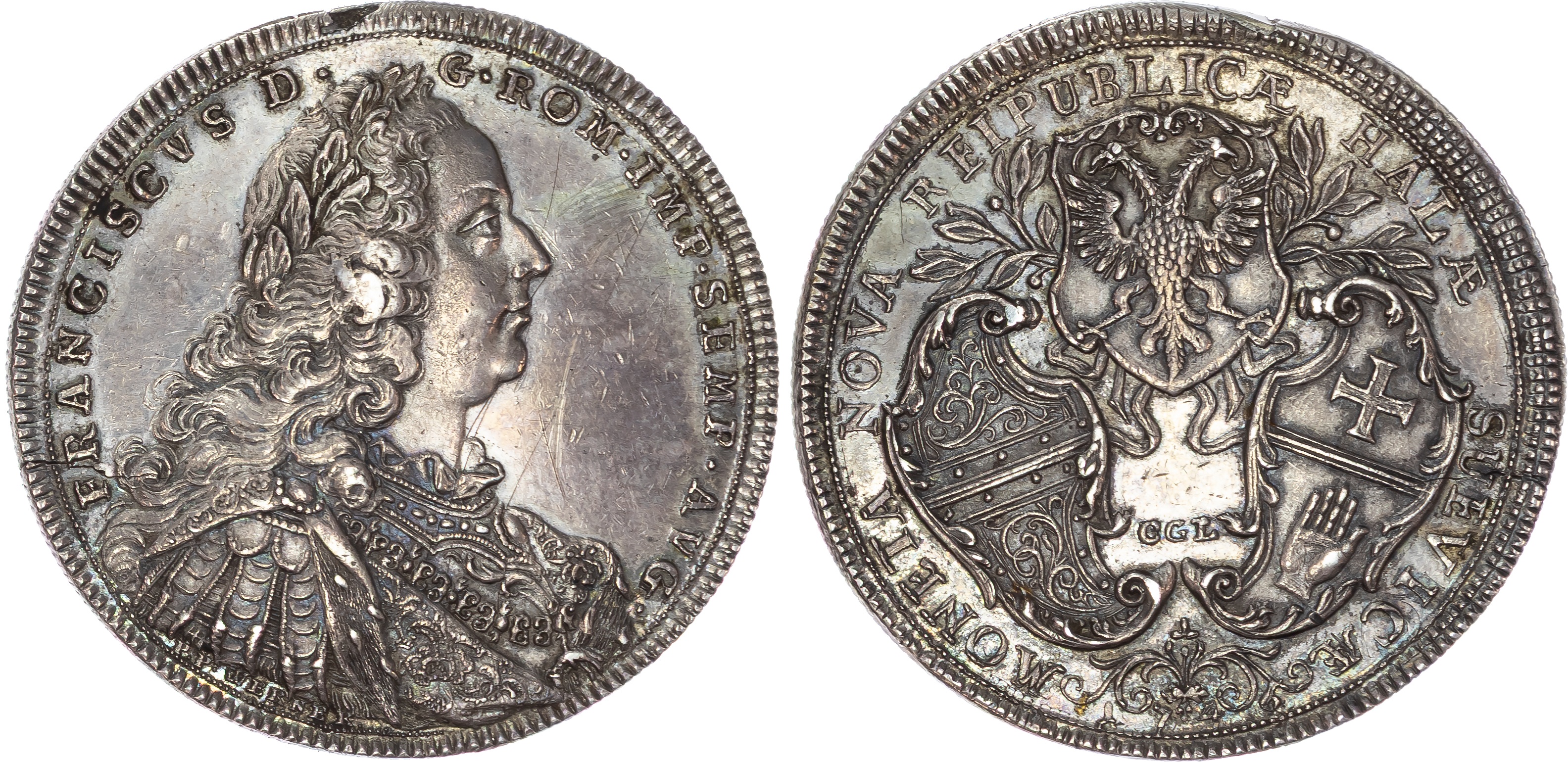 Germany, Hall (Swabian), Francis I (1745-1765), silver Taler, 1746, Nürnberg, 29.20g (Dav. 2279; KM 32). Good …