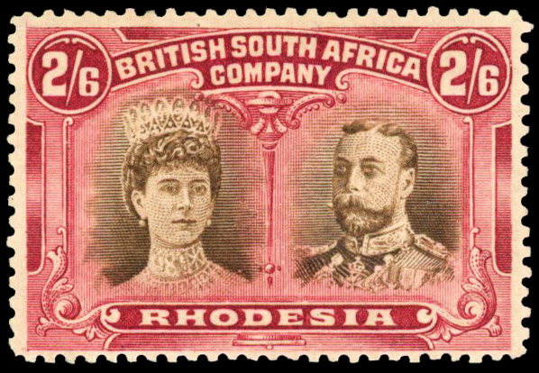 RSC E 2s6d deep brown and brown-lake, #15 mint