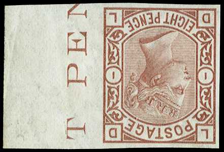 1876 8d purple-brown Pl.1. (Wmk. Inverted)...